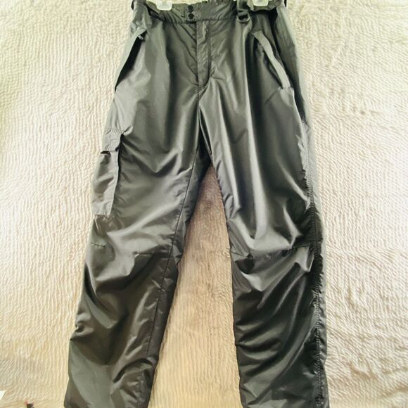 Sport Essentials Other - Sport Essentials Men's Large Black Insulated Nylon Snow Ski Cargo Pants Outdoor